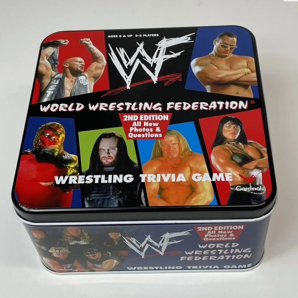 J Pacific Cardinal 1998 WWF World Wrestling Federation Trivia Game 2nd Edition